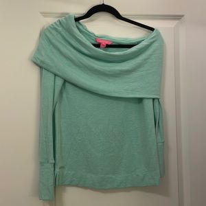 Lilly Pulitzer, Belinda Sweater, greenish aqua, XS